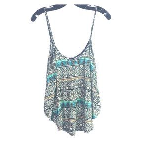 Vibe Top S Geometric Floral Sleeveless *2A